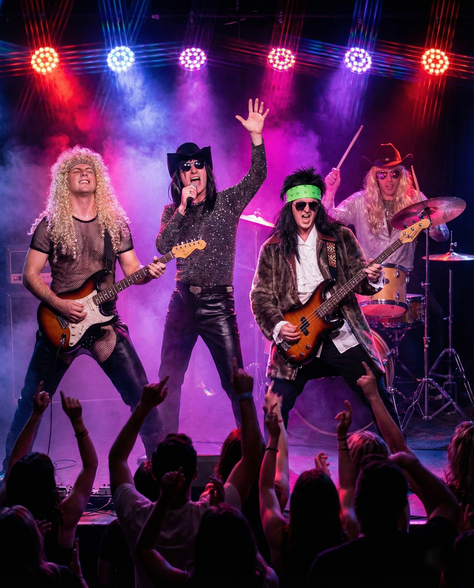 Poynt'd Styk Live on Stage - Lasers and Spandex